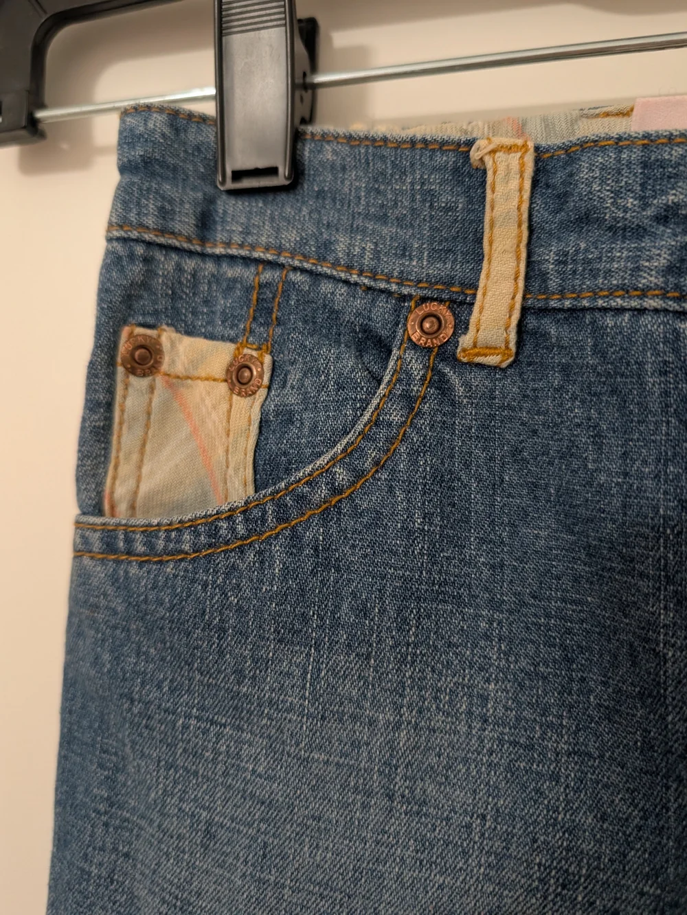 Lucky Brand Baby 24M Embroidered Lucky Baby Wide Leg Jeans Y2K
